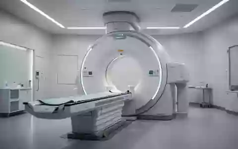 Modernes CT-Scanner-Gerät in einer klinischen Umgebung ohne Personen und ohne Textanzeigen. - Foto: über boerse-global.de
