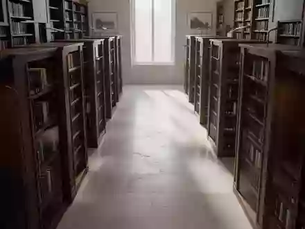 Ein ruhiges, minimalistisches Archiv mit dunklen Holzregalen und sanftem Lichteinfall in einem medizinischen Kontext. - Foto: ĂĽber boerse-global.de