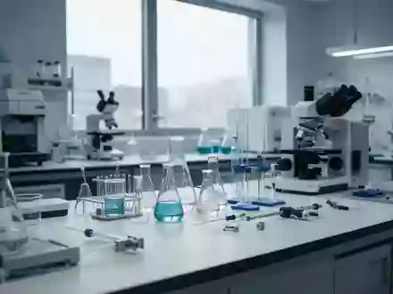 Ein modernes medizinisches Forschungslabor mit prĂ€zisen AnalysegerĂ€ten und LaborausrĂŒstung in einer sauberen, professionellen Umgebung. - Foto: ĂŒber boerse-global.de
