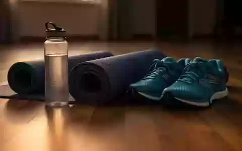 Symbolbild: Yogamatte, Trinkflasche und Laufschuhe - Foto: über boerse-global.de