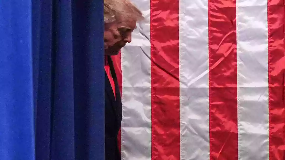 Wie geht es den USA unter Präsident Trump? (Archivbild) - Bild: Alex Brandon/AP/dpa
