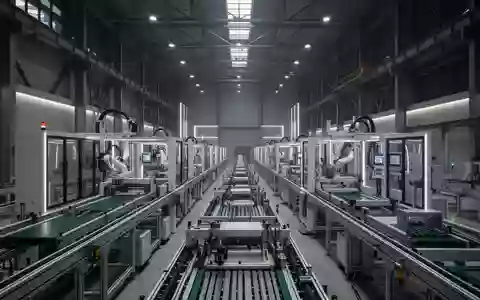 Moderne industrielle Fertigungshalle mit automatisierten Produktionsanlagen und präziser Architektur. - Foto: über boerse-global.de