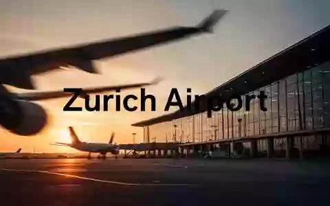 Moderne Flughafenterminals und Flugzeugflügel im goldenen Licht der Abendsonne. - Foto: über boerse-global.de