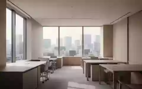 Ein minimalistisch gestalteter, heller Büroraum mit klaren Linien und natürlichem Lichteinfall in einer modernen Arbeitsumgebung. - Foto: über boerse-global.de