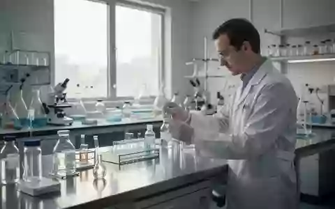 Ein Wissenschaftler arbeitet in einem modernen pharmazeutischen Labor an einer Forschungsreihe. - Foto: über boerse-global.de