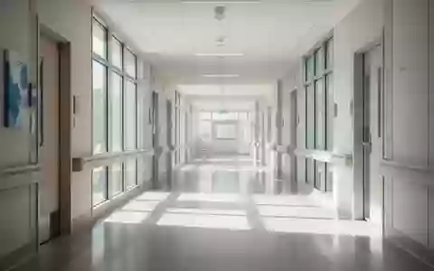 Ein heller, moderner Klinikflur mit Tageslichteinfall und minimalistischer Architektur. - Foto: über boerse-global.de