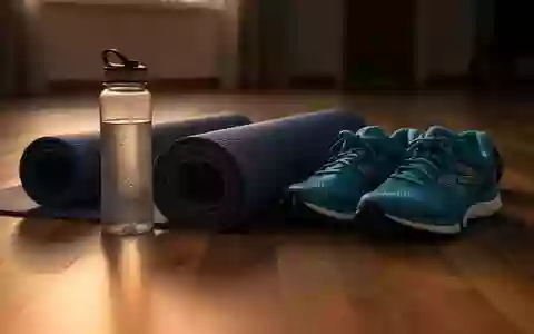 Symbolbild: Yogamatte, Trinkflasche und Laufschuhe - Foto: über boerse-global.de