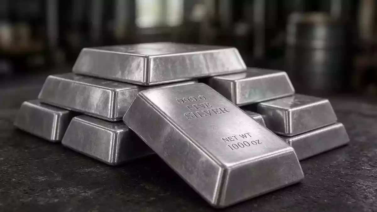 Silver Rebounds 0.2% to $57.23 as HSBC Flags Rate and Demand Headwinds