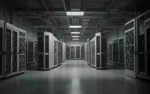Eine Reihe historischer Großrechner-Schränke in einem dunklen, leeren Serverraum, die die IT-Infrastruktur symbolisieren. - Foto: über boerse-global.de