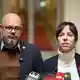 Die Linken-Fraktionschefs Elif Eralp (r) und Tobias Schulze tun sich schwer im Umgang mit der umstrittenen Abgeordneten Vanessa Emde. (Archivbild) - Bild: Soeren Stache/dpa