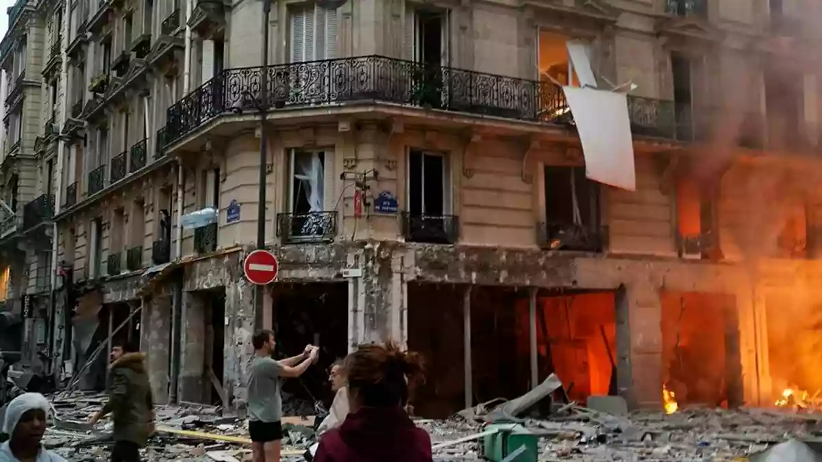 Die Gasexplosion richtete verheerende Schäden an. (Archivbild) - Bild: Matthieu Croissandeau/Matthieu Croissandeau/AP/dpa