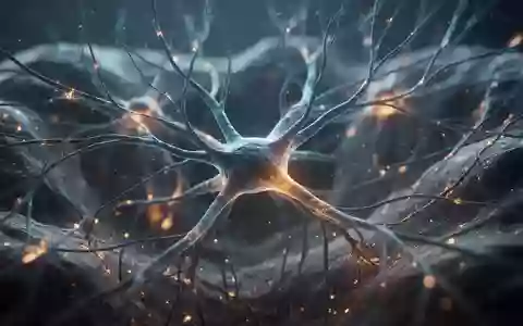 Abstrakte Darstellung eines komplexen neuronalen Netzwerks mit leuchtenden Synapsen in einem biologischen Gewebe. - Foto: über boerse-global.de