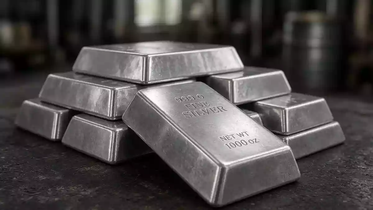 Silver at $57.23 as China Exports Fall, Vaults Build and Deutsche Bank Sees $70