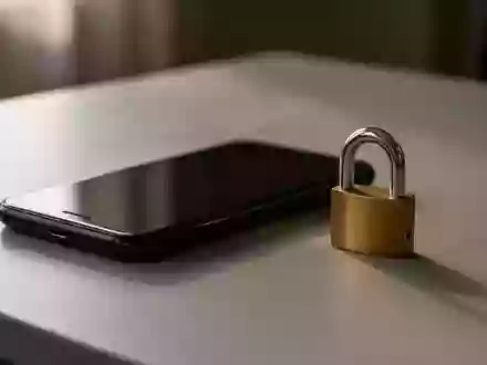 Symbolbild: Smartphone und Vorhängeschloss - Foto: über boerse-global.de
