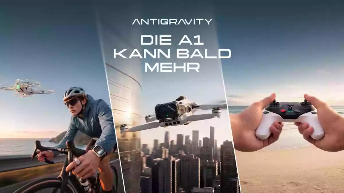 Mehr Möglichkeiten mit der A1: Antigravity stellt drei Neuheiten für noch mehr Freiheit beim Fliegen und Filmen vor - Bild: presseportal.de