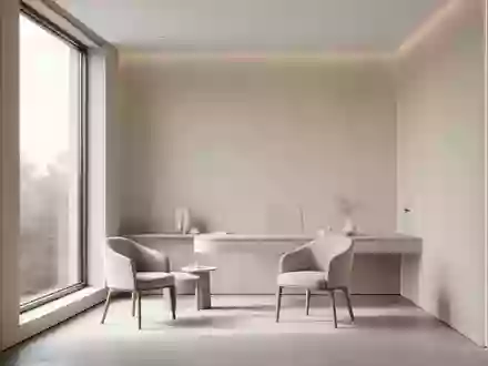Ein minimalistischer, heller Behandlungsraum in einer modernen Klinik mit diffusem Tageslicht und neutraler Gestaltung. - Foto: über boerse-global.de