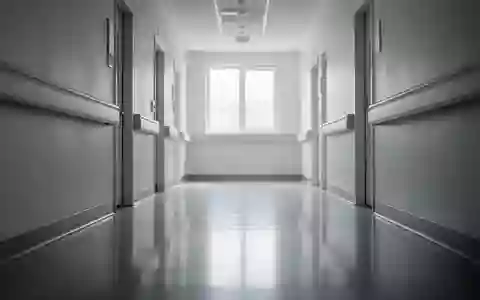 Ein leerer, heller Krankenhausflur mit reflektierendem Boden und natürlichem Lichteinfall in einer ruhigen, klinischen Umgebung. - Foto: über boerse-global.de