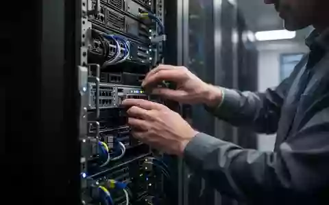 IT-Experte arbeitet in einem modernen Serverraum an der Hardware. - Foto: über boerse-global.de