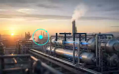 Moderne Industrieanlage zur Wasserstoffproduktion bei Sonnenaufgang mit Fokus auf technologische Innovation. - Foto: über boerse-global.de