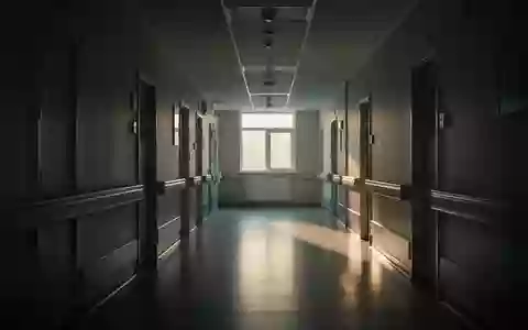 Ein ruhiger, menschenleerer Krankenhausflur im fahlen Licht des Morgengrauens, der die AtmosphĂ€re der Arbeitsbelastung reflektiert. - Foto: ĂŒber boerse-global.de