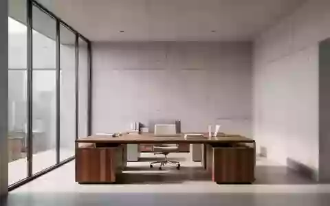 Ein minimalistisches, modernes BĂŒro-Interieur mit klaren Linien, neutralen Farben und natĂŒrlichem Tageslicht ohne Personen. - Foto: ĂŒber boerse-global.de