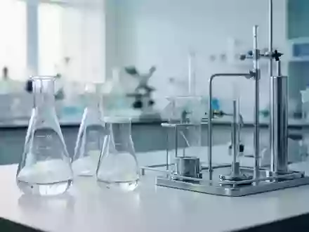 Ein minimalistisches, helles medizinisches Labor mit gläsernen Laborgeräten und steriler Atmosphäre. - Foto: über boerse-global.de