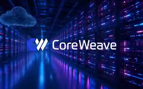 Moderne Server-Rechenzentren mit leuchtenden Racks in blauem Licht als Symbol für Cloud-Computing und KI-Infrastruktur. - Foto: über boerse-global.de