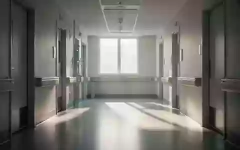Ein heller, minimalistischer Krankenhausflur mit einfallendem Tageslicht und klaren architektonischen Linien. - Foto: über boerse-global.de