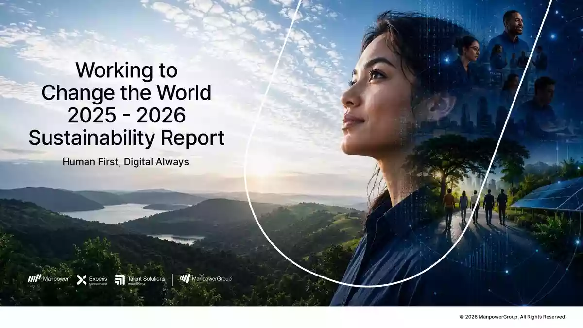 Schritt halten mit dem KI-Wandel: Qualifizierung wird zum Nachhaltigkeitsfaktor / ManpowerGroup Nachhaltigkeitsreport 2025-2026 veröffentlicht - Bild: presseportal.de