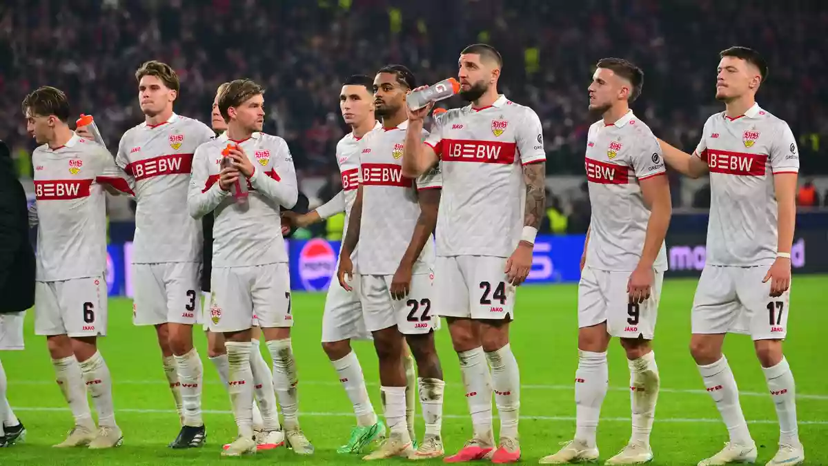 Die VfB-Profis haderten mit dem einen Punkt gegen Atlético. - Bild: Jan-Philipp Strobel/dpa