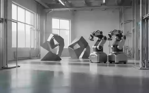 Modernes, minimalistisches Forschungszentrum für Robotik mit klaren Linien und industrieller Architektur. - Foto: über boerse-global.de