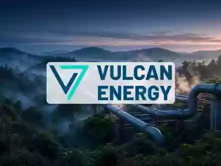 Geothermische Energieanlage in einer grĂĽnen Landschaft bei Sonnenaufgang. - Foto: ĂĽber boerse-global.de