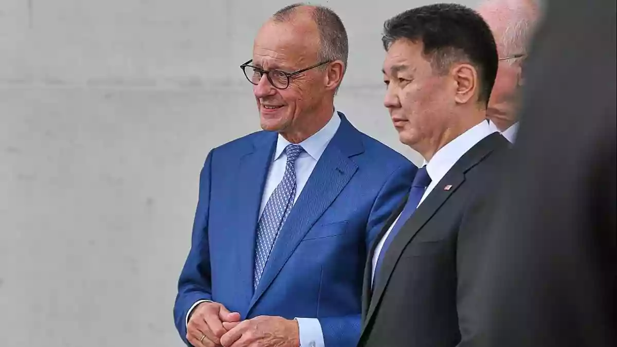 Mongolischer Präsident im Kanzleramt empfangen