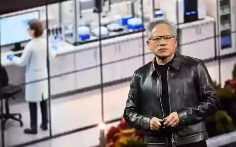 Nvidia-Chef Jensen Wang sieht Europa nicht auf der KI-Verliererstraße.  - Foto: Soeren Stache/dpa