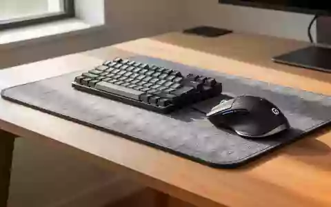 Ein minimalistischer Schreibtisch mit einer mechanischen Tastatur und einer ergonomischen Maus bei natürlichem Licht. - Foto: über boerse-global.de