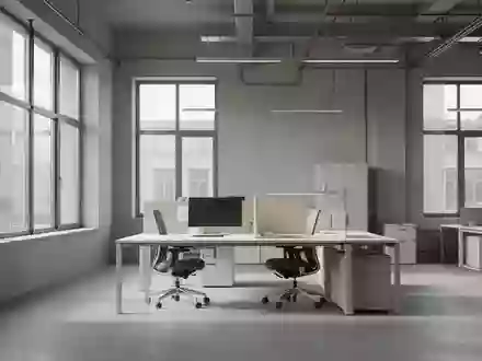 Ein heller, leerer Arbeitsbereich mit moderner Architektur und minimalistischer Ausstattung ohne Personen. - Foto: über boerse-global.de