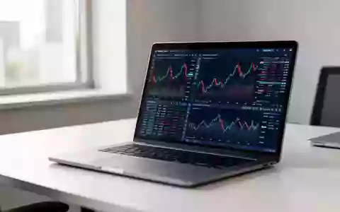 Ein moderner Schreibtisch mit einem Laptop, auf dem komplexe Finanzdiagramme zu sehen sind. - Foto: über boerse-global.de