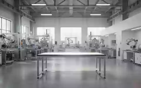 Ein minimalistisches, modernes Industrielabor mit poliertem Betonboden und hellen, technologischen Arbeitsflächen. - Foto: über boerse-global.de