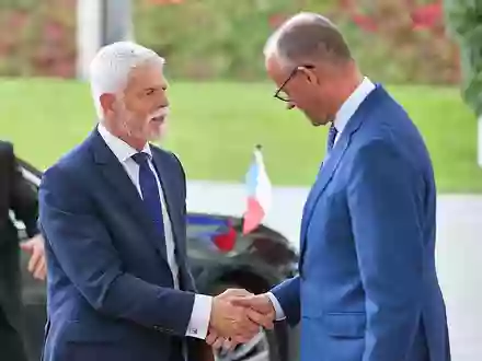Petr Pavel und Friedrich Merz am 21.10.2026 - Foto: via dts Nachrichtenagentur