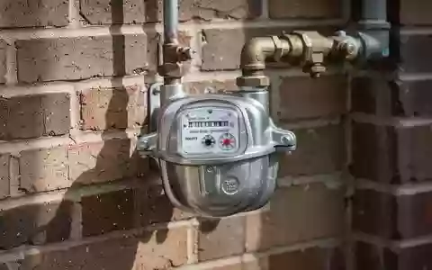 Ein Wasserzähler an einer Ziegelwand, der die Infrastruktur für kommunale Nebenkosten symbolisiert. - Foto: über boerse-global.de