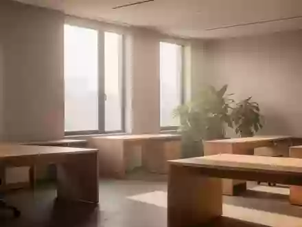 Ein minimalistisch gestalteter, heller Büroraum mit Pflanzen und natürlichem Lichteinfall, der eine ruhige Arbeitsumgebung symbolisiert. - Foto: über boerse-global.de