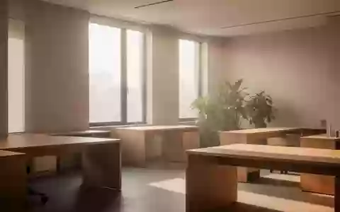 Ein minimalistisch gestalteter, heller Büroraum mit Pflanzen und natürlichem Lichteinfall, der eine ruhige Arbeitsumgebung symbolisiert. - Foto: über boerse-global.de
