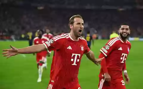 Harry Kane lässt den FC Bayern über das 2:1 jubeln.  - Foto: Sven Hoppe/dpa