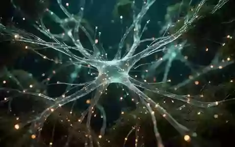 Abstrakte Darstellung neuronaler Netzwerke mit leuchtenden Verbindungen in einem dunklen, organischen Raum. - Foto: über boerse-global.de