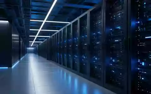 Modernes Rechenzentrum mit leuchtenden Server-Racks als Symbol für technologische Infrastruktur und Unternehmenswachstum. - Foto: über boerse-global.de