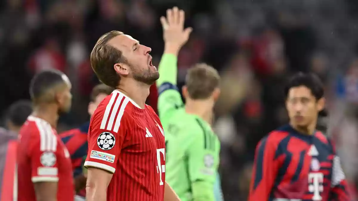 Die Bayern um Torjäger Harry Kane spielen in der Champions League erneut nur unentschieden. - Bild: Peter Kneffel/dpa