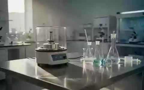 Ein steriler, minimalistischer Laborarbeitsplatz mit medizinischen Glasgeräten in einer modernen Klinik. - Foto: über boerse-global.de