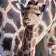 Putzmunter steht das Giraffenbaby neben seiner Mutter. - Bild: Jens Büttner/dpa