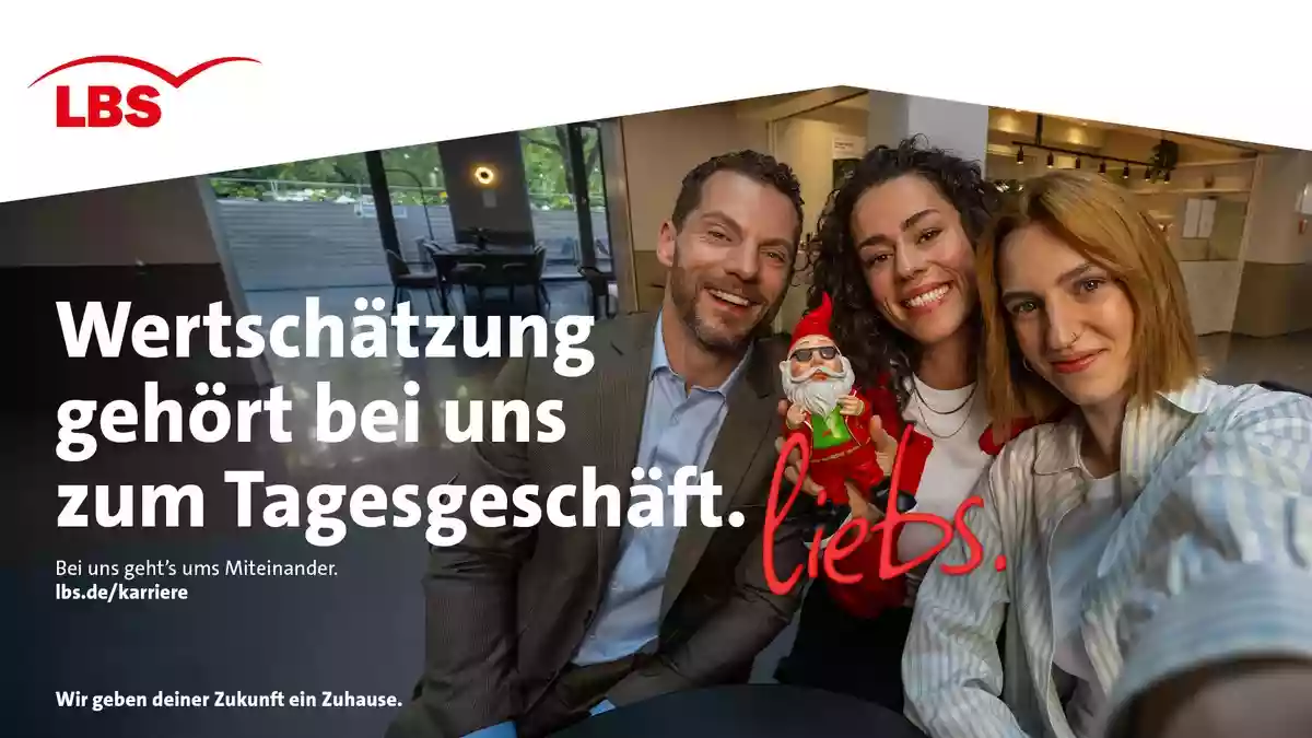"LBS? liebs.": Neue Kampagne von huth + wenzel zeigt, was Arbeiten für die LBS besonders macht - Bild: presseportal.de