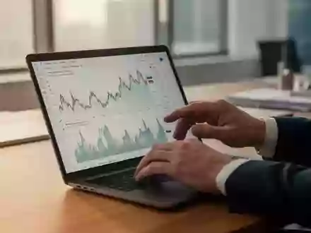Ein Investor analysiert Finanzmarkttrends an einem modernen Schreibtisch bei natürlichem Licht. - Foto: über boerse-global.de